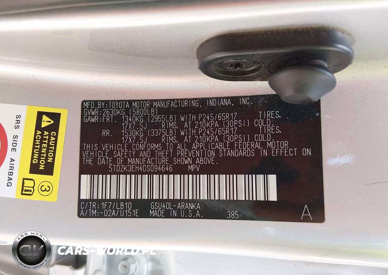 2013 Toyota Highlander Se V6 VIN:5TDZK3EH4DS094646 - 9