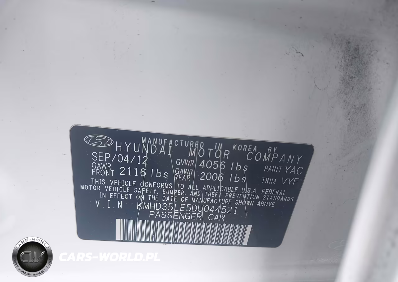 2013 Hyundai Elantra Gt VIN:KMHD35LE5DU044521 - 9