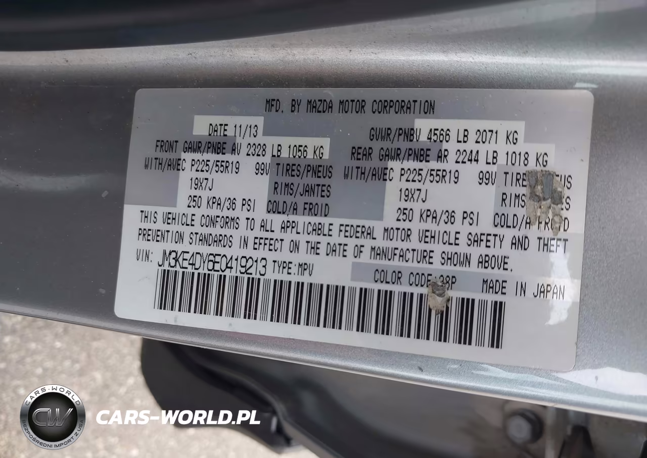 2014 Mazda Cx-5 Grand Touring VIN:JM3KE4DY6E0419213 - 9