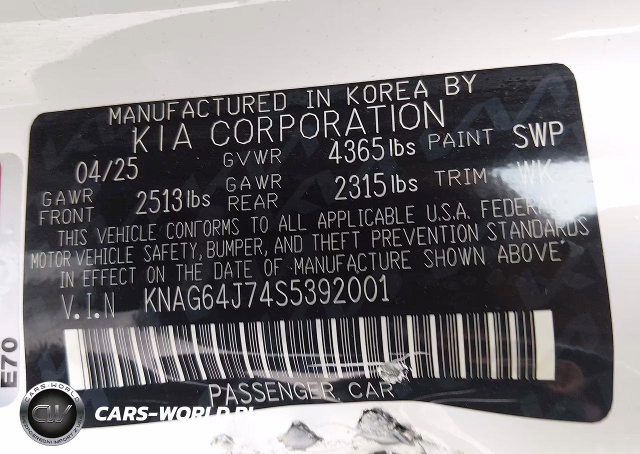 2025 Kia K5 Gt-Line VIN:KNAG64J74S5392001 - 9