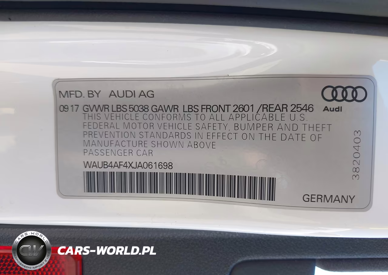2018 Audi S4 3.0T Premium Plus VIN:WAUB4AF4XJA061698 - 9