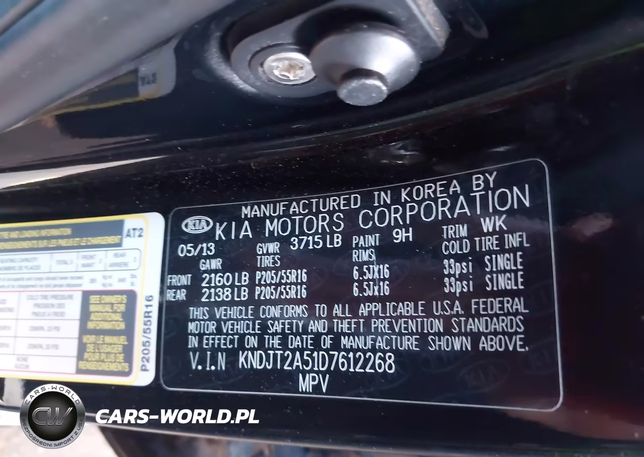 2013 Kia Soul VIN:KNDJT2A51D7612268 - 9