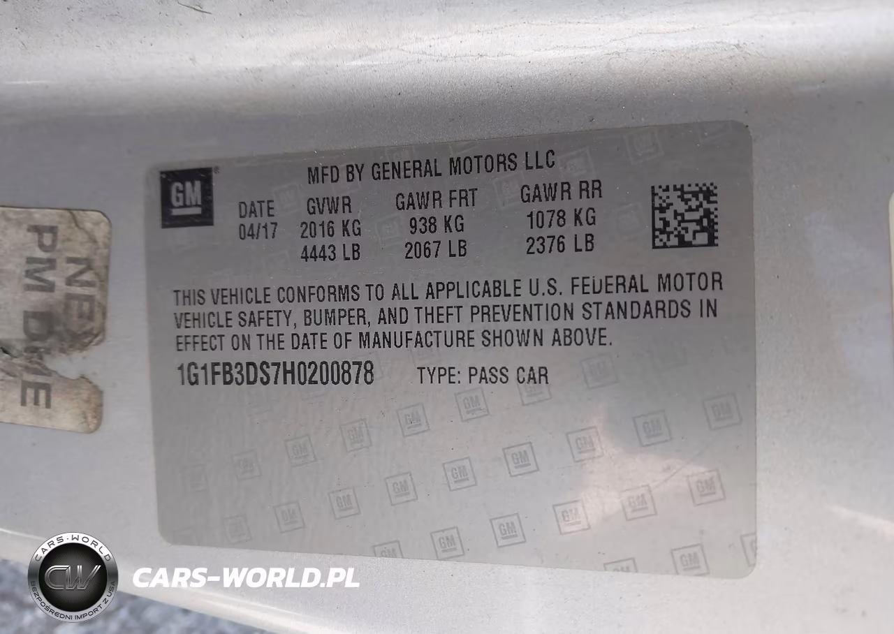 2017 Chevrolet Camaro 1Lt VIN:1G1FB3DS7H0200878 - 9