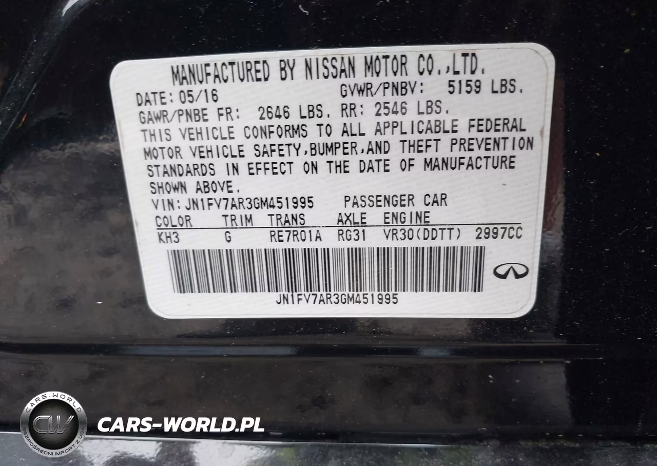 2016 Infiniti Q50 3.0T Red Sport 400 VIN:JN1FV7AR3GM451995 - 9