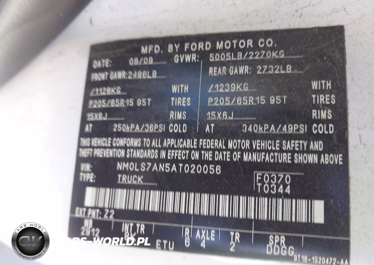 2010 Ford Transit Connect Xl VIN:NM0LS7AN5AT020056 - 9