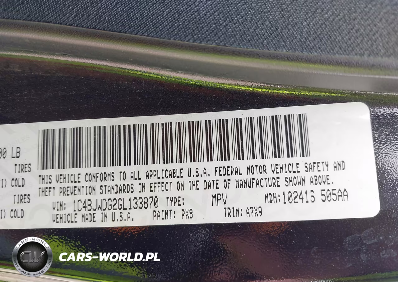 2016 Jeep Wrangler Unlimited Sport VIN:1C4BJWDG2GL133870 - 9