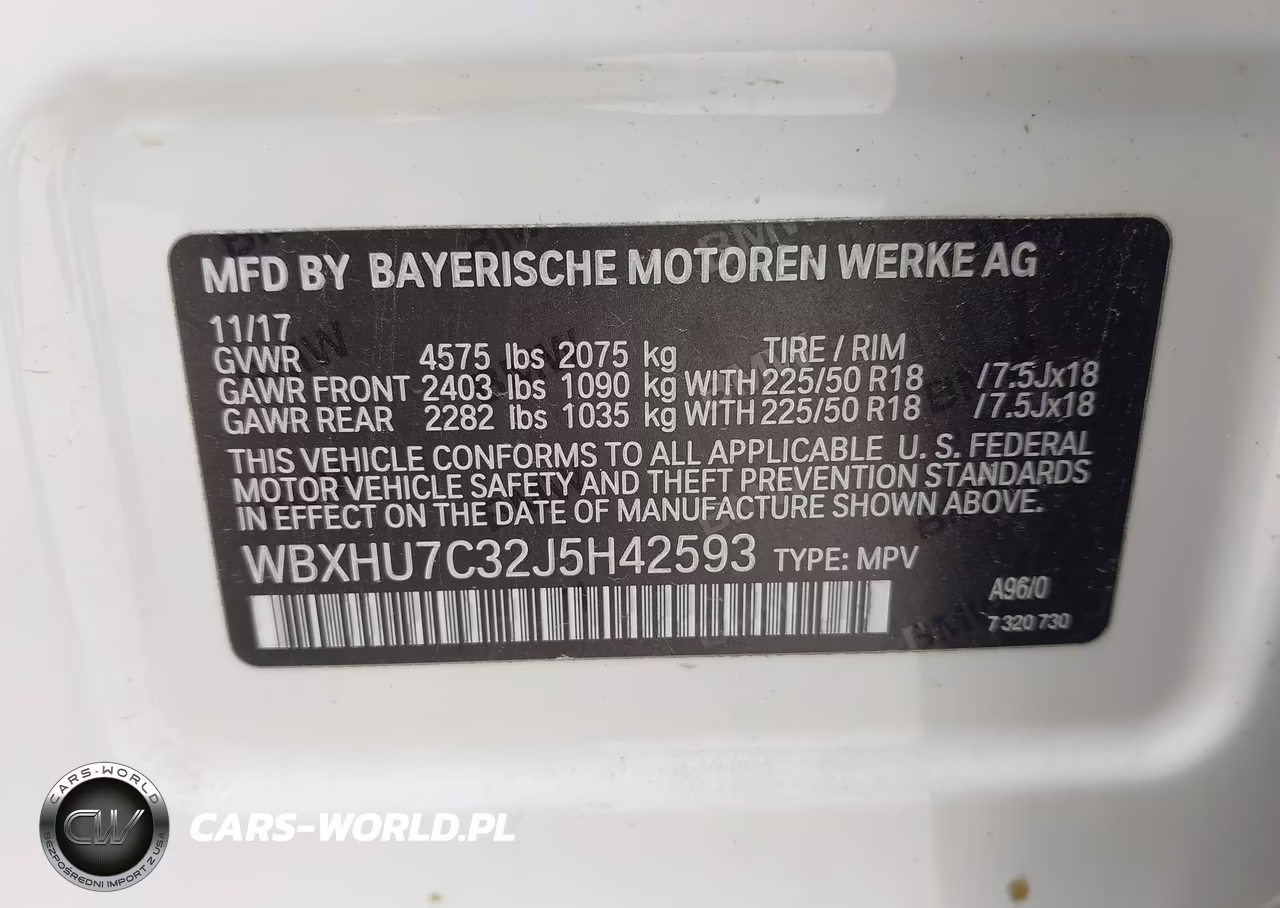 2018 BMW X1 Sdrive28I VIN:WBXHU7C32J5H42593 - 9
