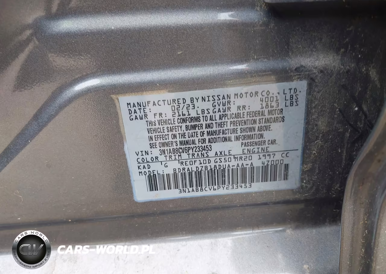 2023 Nissan Sentra Sv Xtronic Cvt VIN:3N1AB8CV6PY233453 - 9