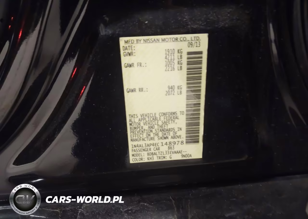 2014 Nissan Altima 2.5 Sv VIN:1N4AL3AP4EC148978 - 9