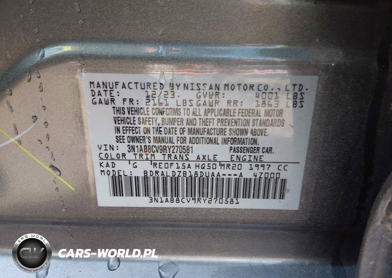 2024 Nissan Sentra Sv Xtronic Cvt VIN:3N1AB8CV9RY270581 - 9