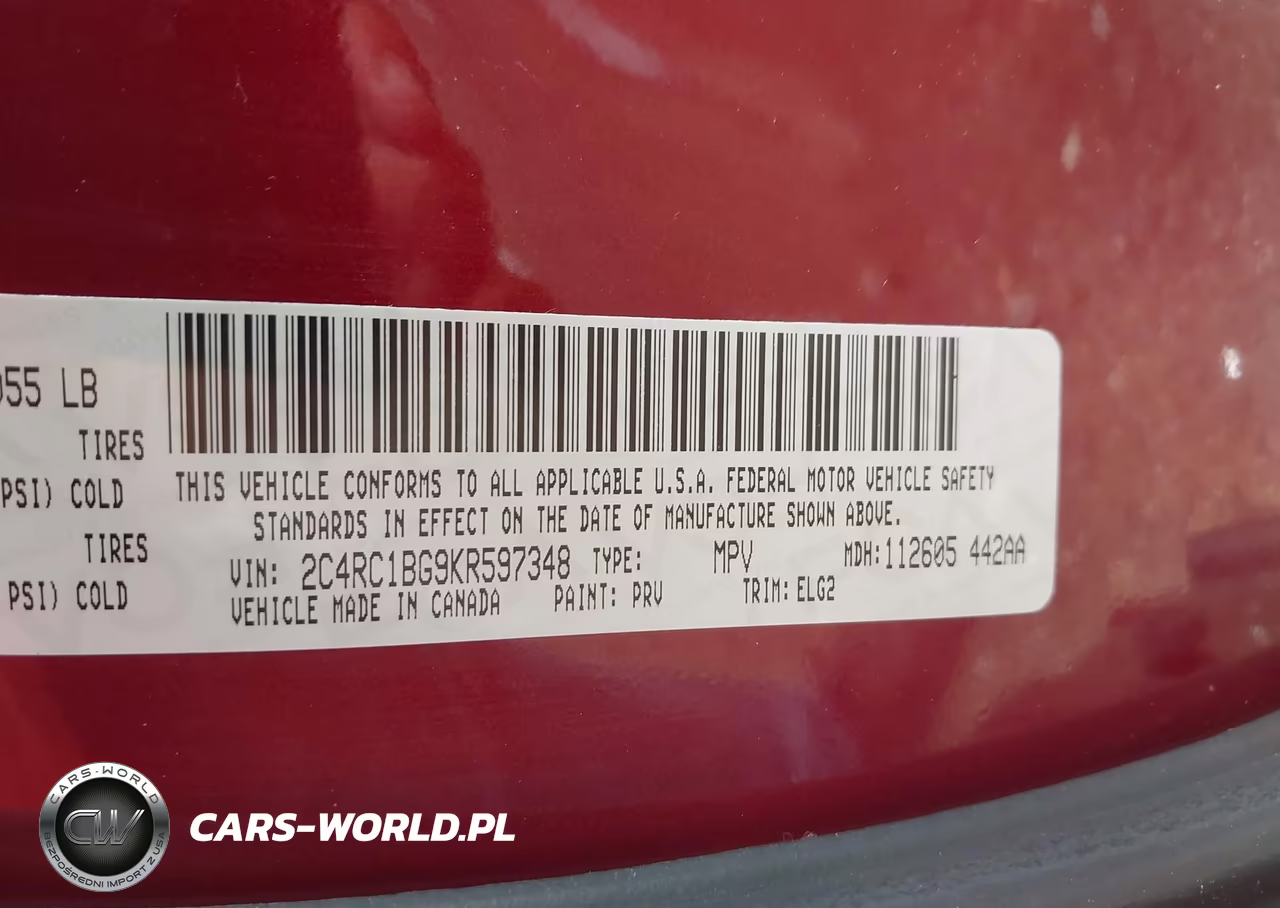 2019 Chrysler Pacifica Touring L VIN:2C4RC1BG9KR597348 - 9