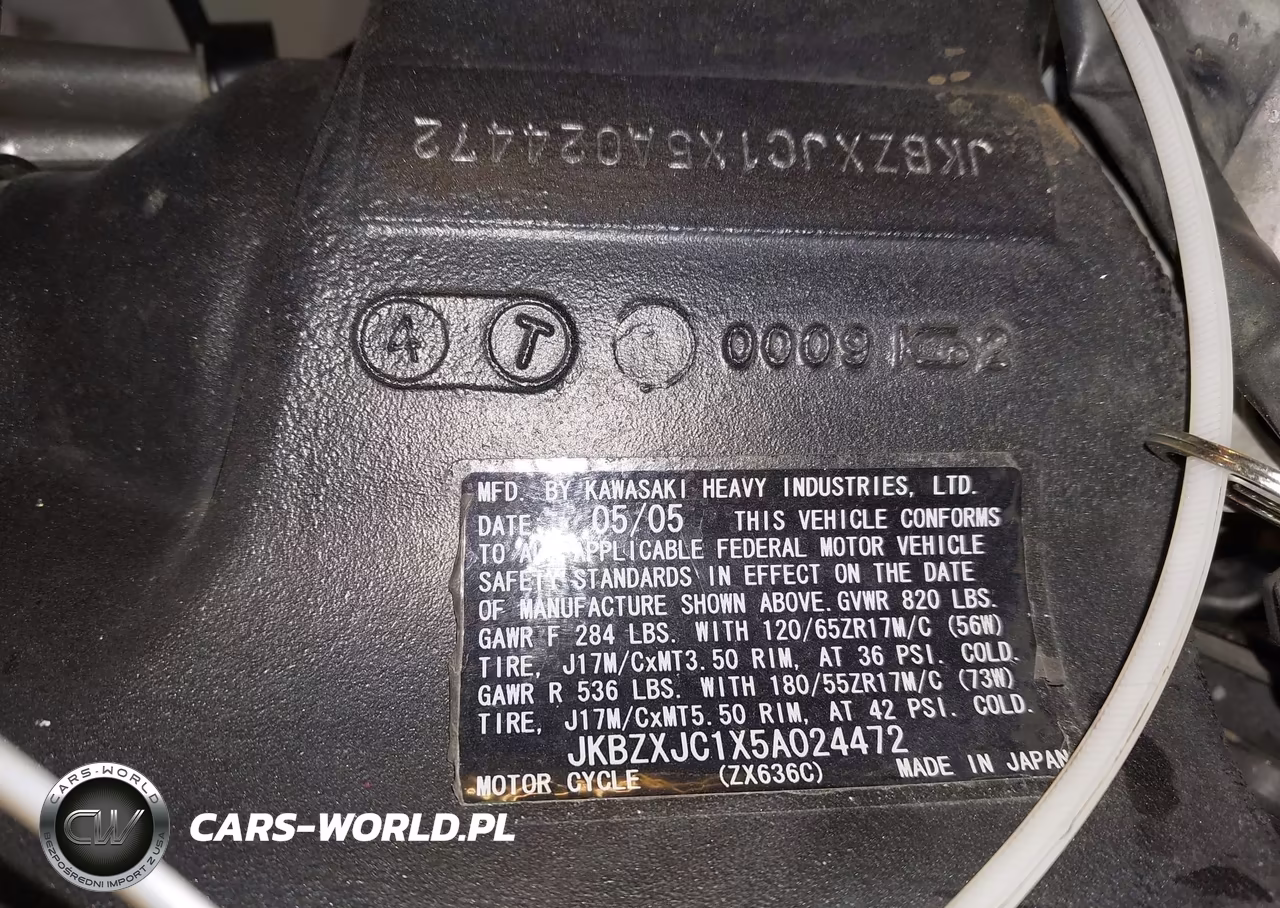 2005 Kawasaki Zx636 C1 VIN:JKBZXJC1X5A024472 - 10