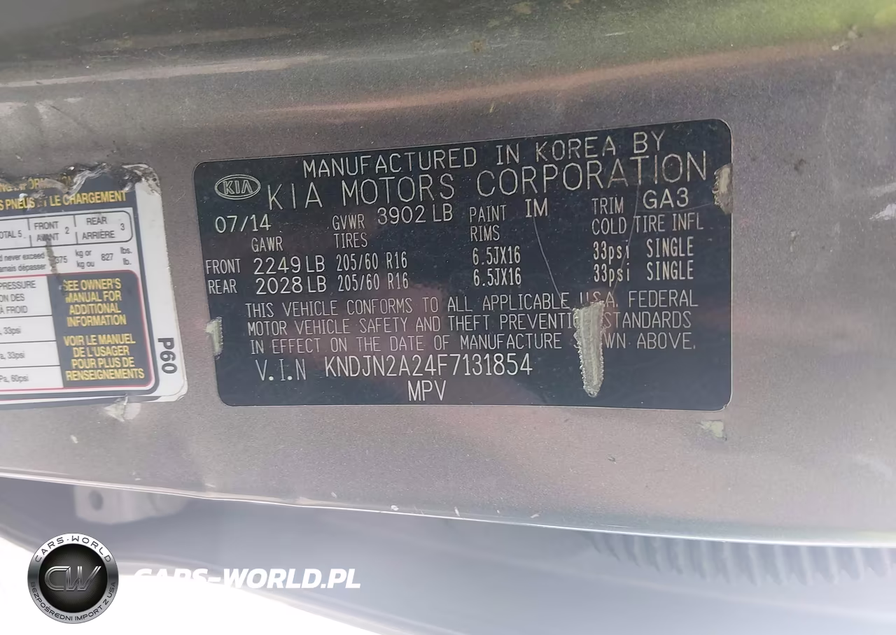 2015 Kia Soul VIN:KNDJN2A24F7131854 - 9