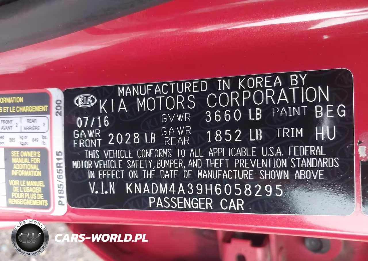 2017 Kia Rio Lx VIN:KNADM4A39H6058295 - 9