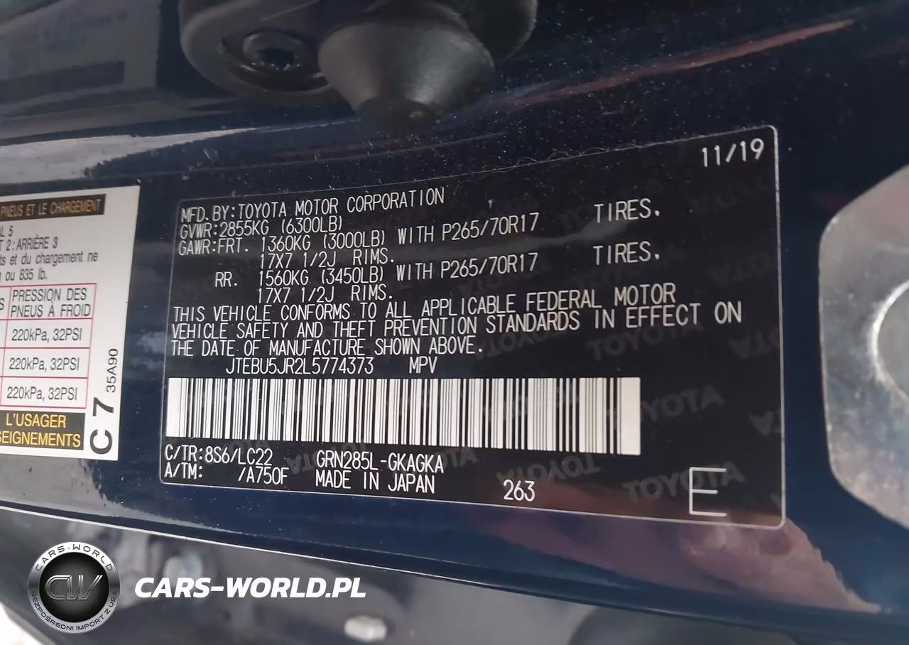 2020 Toyota 4Runner Trd Off Road Premium VIN:JTEBU5JR2L5774373 - 9