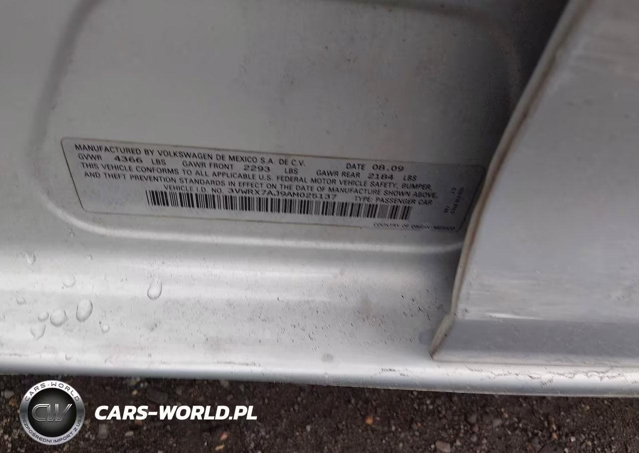 2010 Volkswagen Jetta Se VIN:3VWRX7AJ9AM025137 - 9