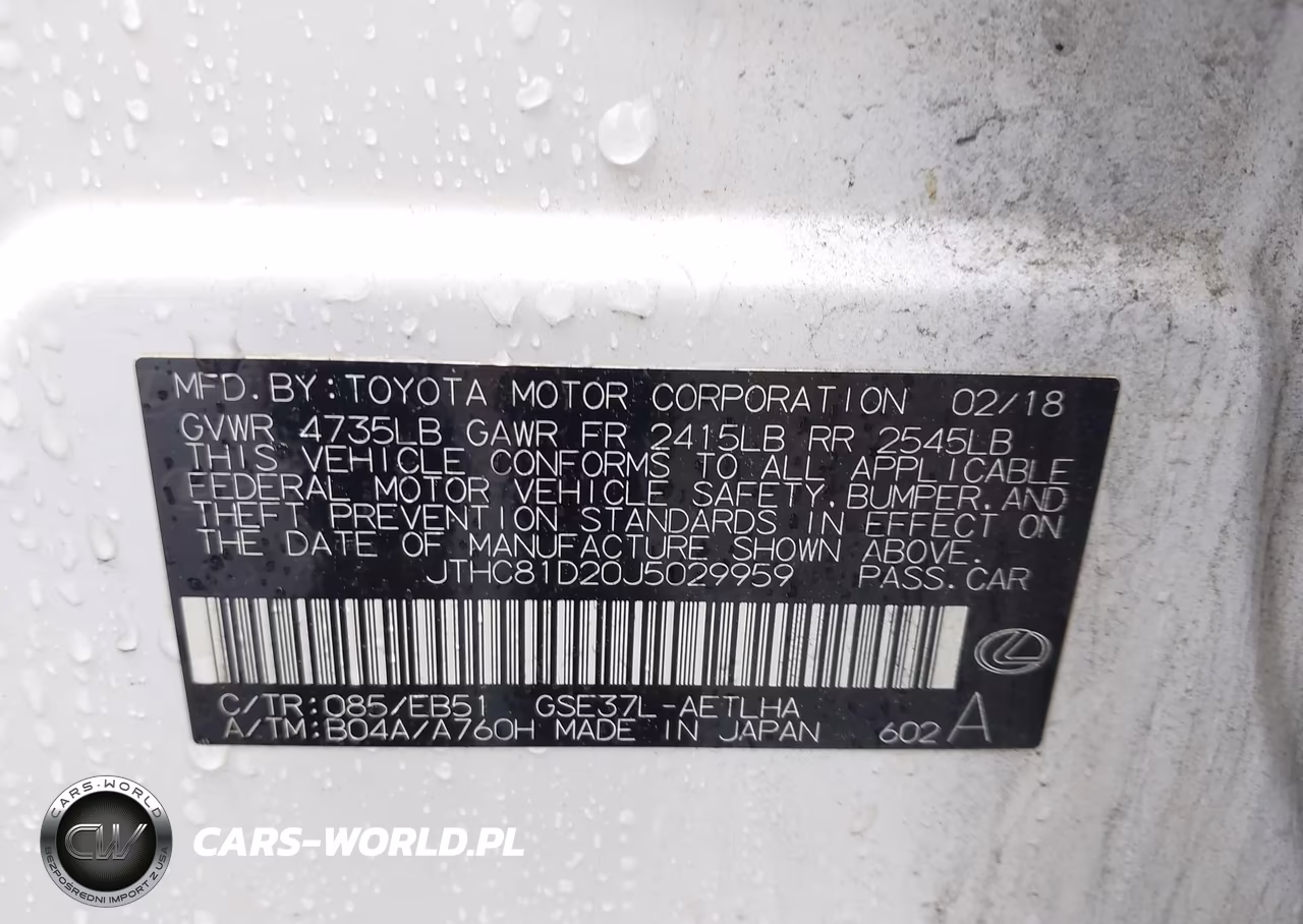 2018 Lexus Is 300 VIN:JTHC81D20J5029959 - 9