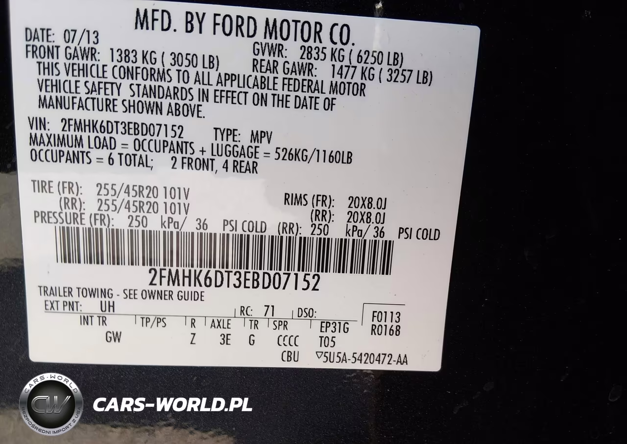 2014 Ford Flex Limited VIN:2FMHK6DT3EBD07152 - 9
