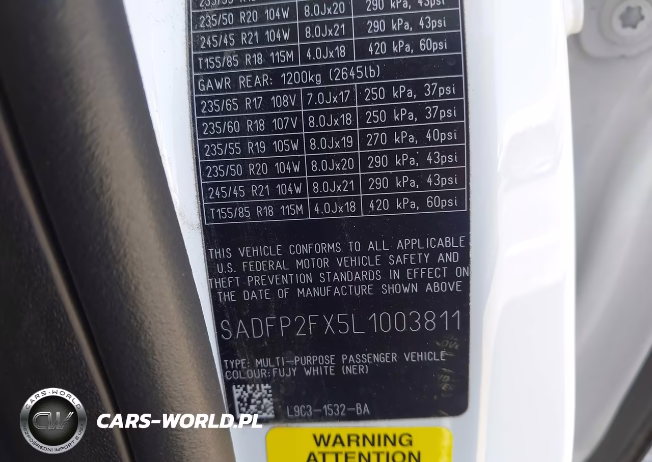 2020 Jaguar E-Pace Se P250 Awd Automatic VIN:SADFP2FX5L1003811 - 9