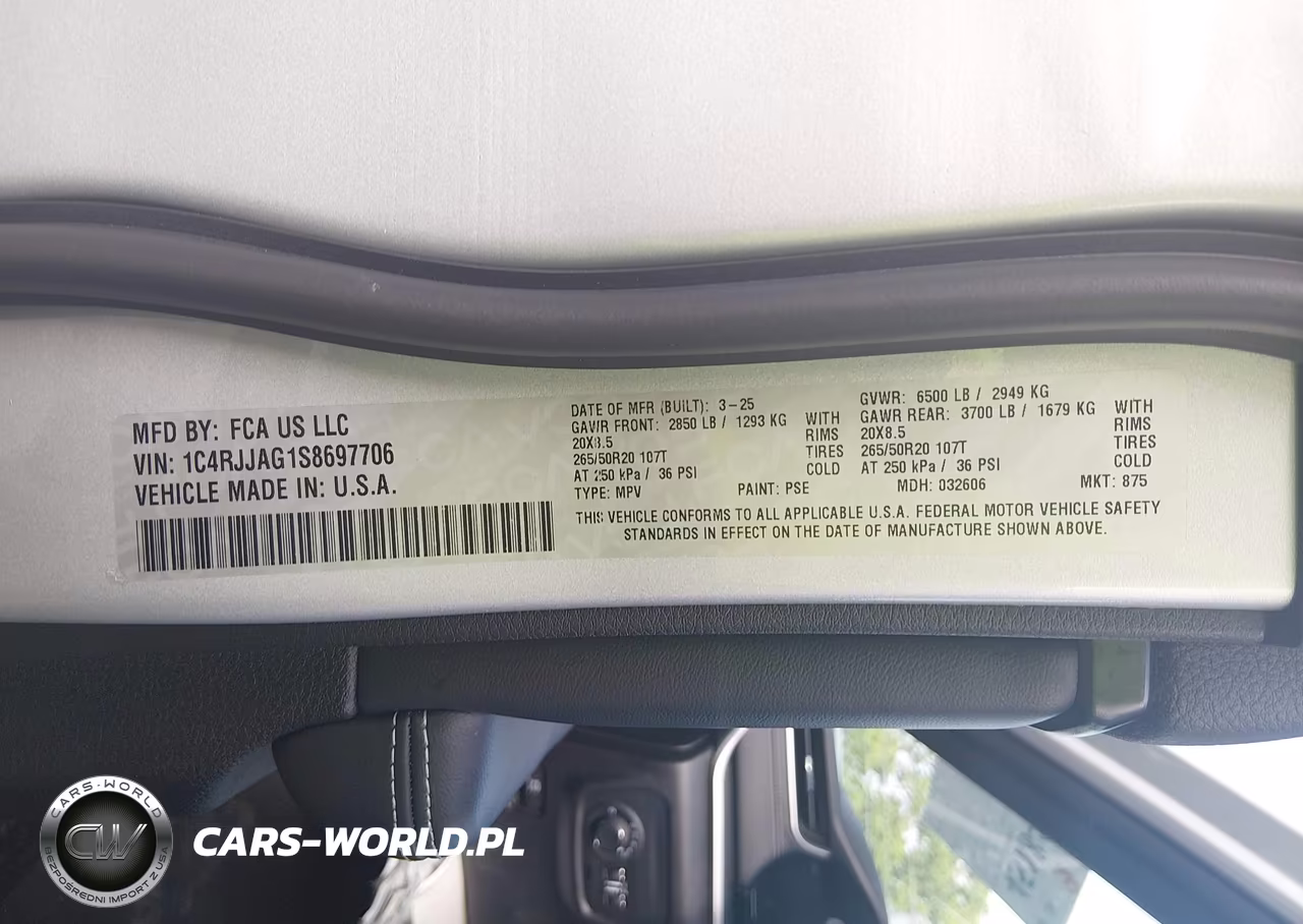 2025 Jeep Grand Cherokee L Altitude X 4X2 VIN:1C4RJJAG1S8697706 - 9