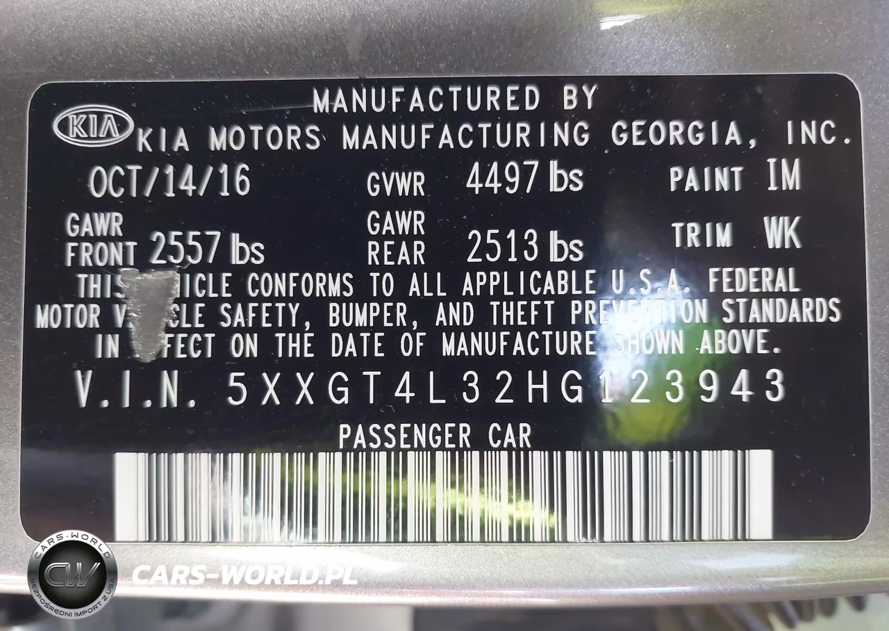 2017 Kia Optima Lx VIN:5XXGT4L32HG123943 - 9