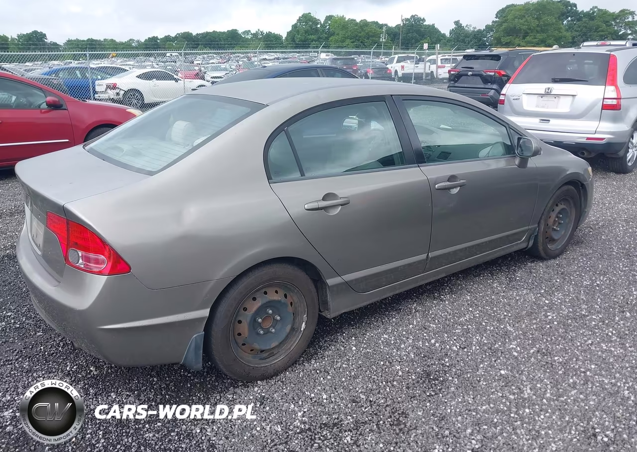 2008 Honda Civic Lx VIN:1HGFA15558L001593 - 4