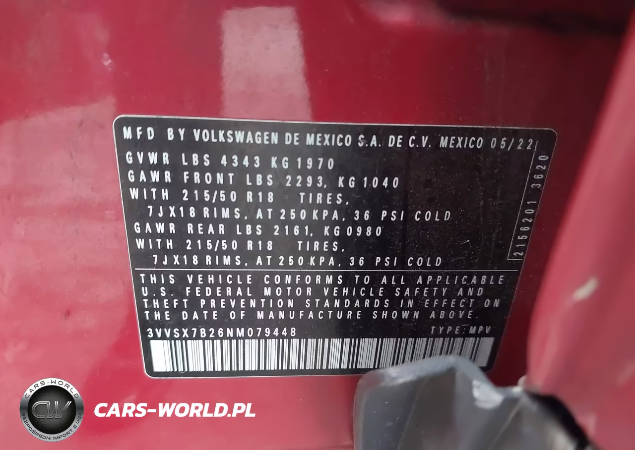 2022 Volkswagen Taos 1.5T Se VIN:3VVSX7B26NM079448 - 9