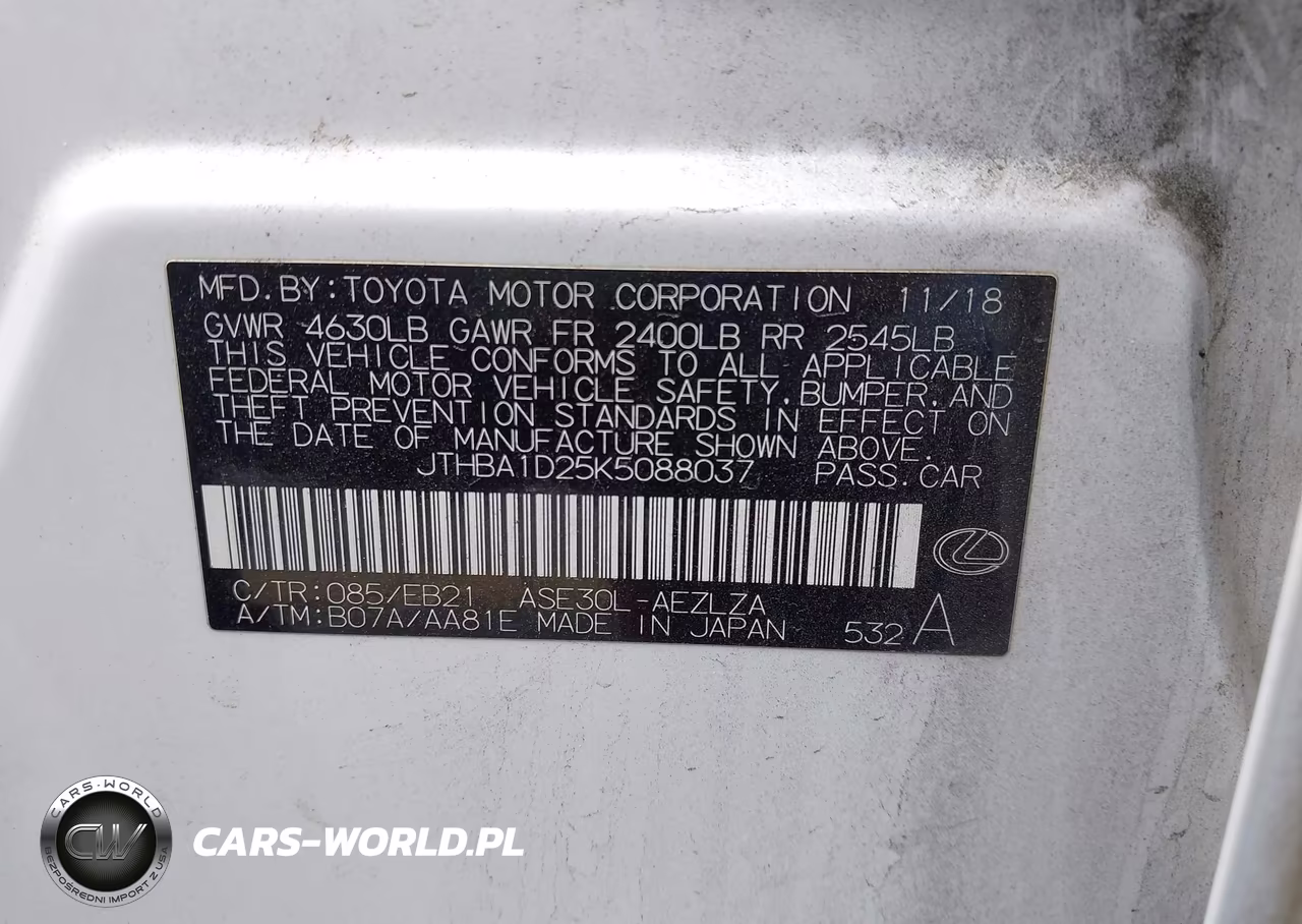 2019 Lexus Is 300 VIN:JTHBA1D25K5088037 - 9