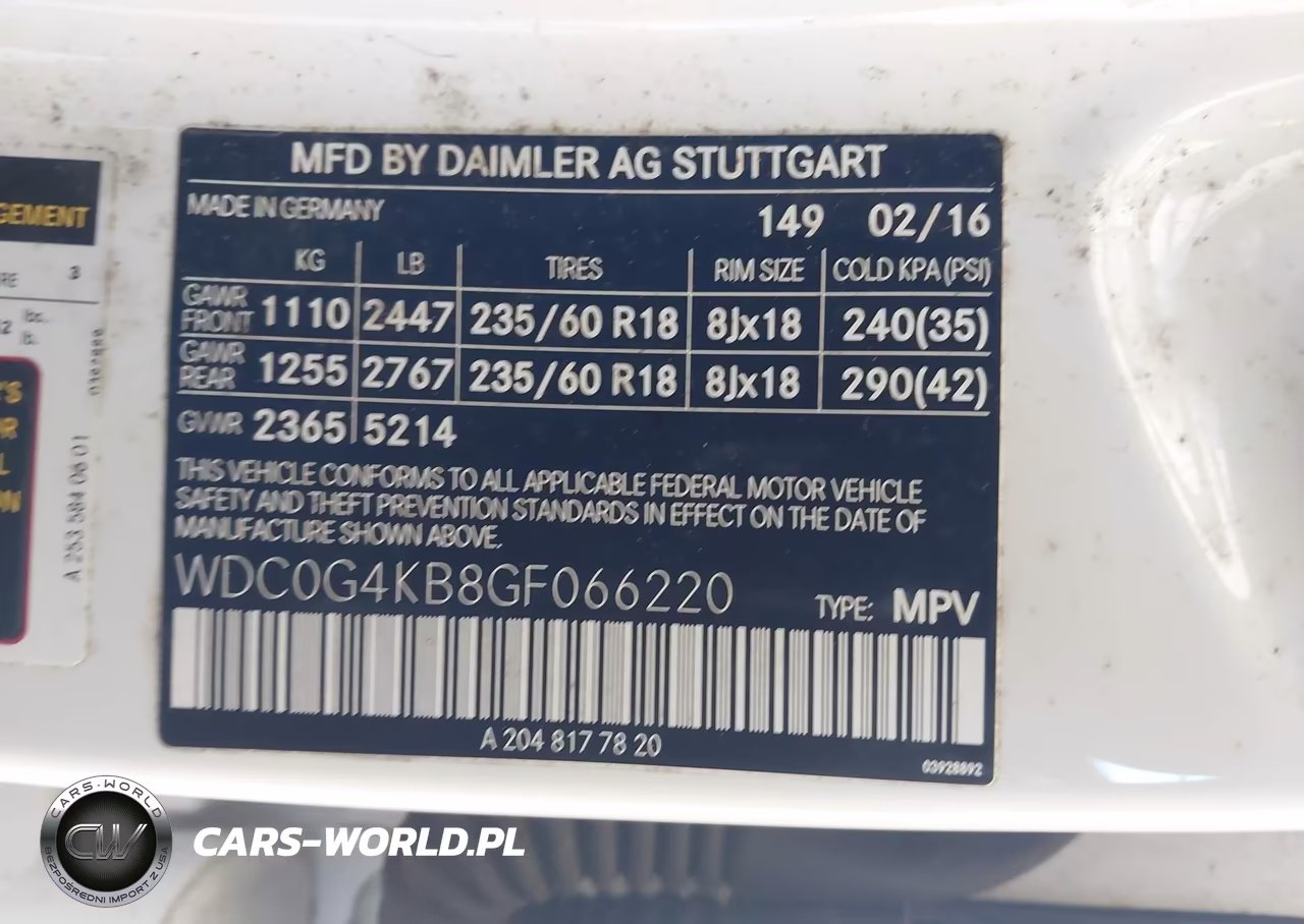 2016 Mercedes-Benz Glc 300 4Matic VIN:WDC0G4KB8GF066220 - 9