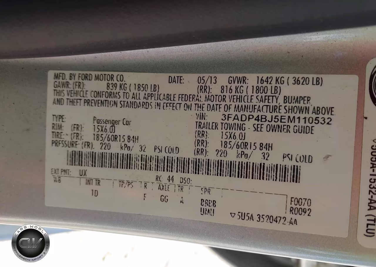 2014 Ford Fiesta Se VIN:3FADP4BJ5EM110532 - 9