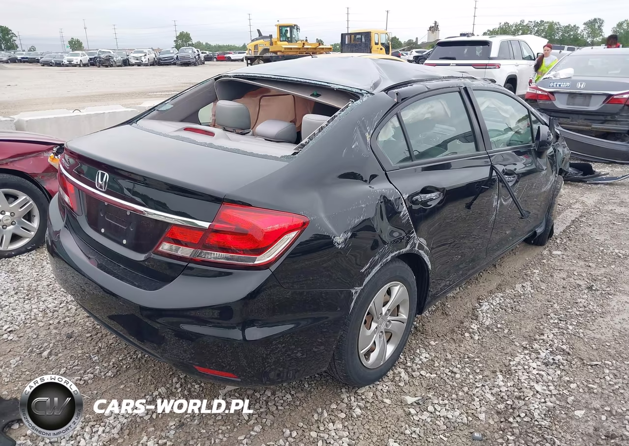 2015 Honda Civic Lx VIN:19XFB2F54FE091308 - 4