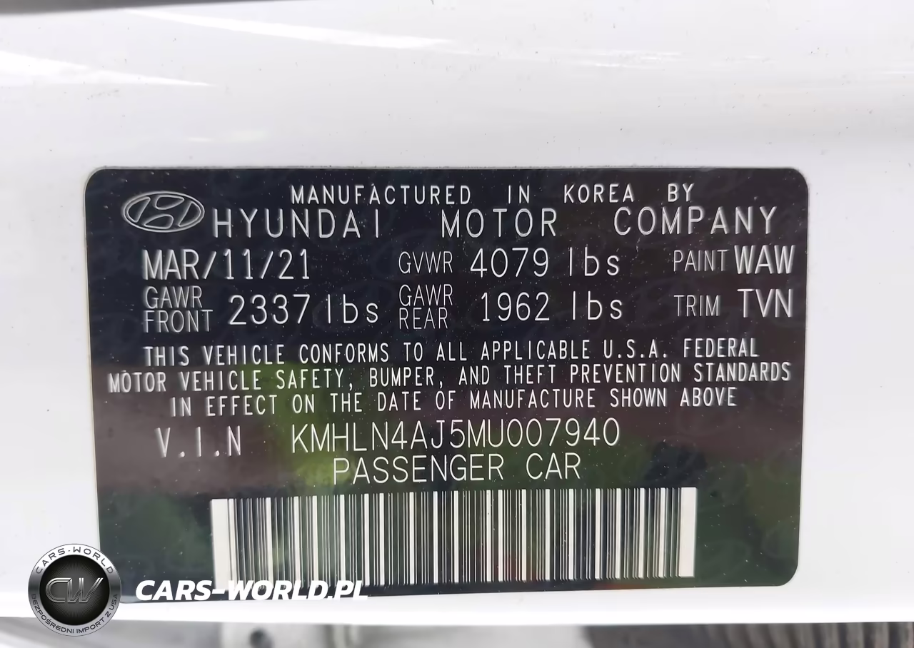 2021 Hyundai Elantra Hybrid Limited VIN:KMHLN4AJ5MU007940 - 9