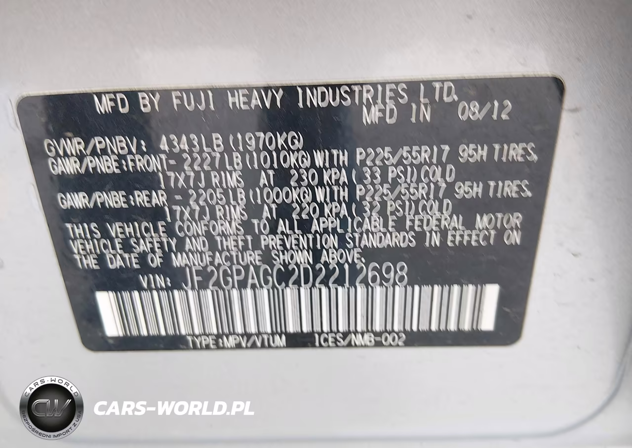 2013 Subaru Xv Crosstrek 2.0I Limited VIN:JF2GPAGC2D2212698 - 9