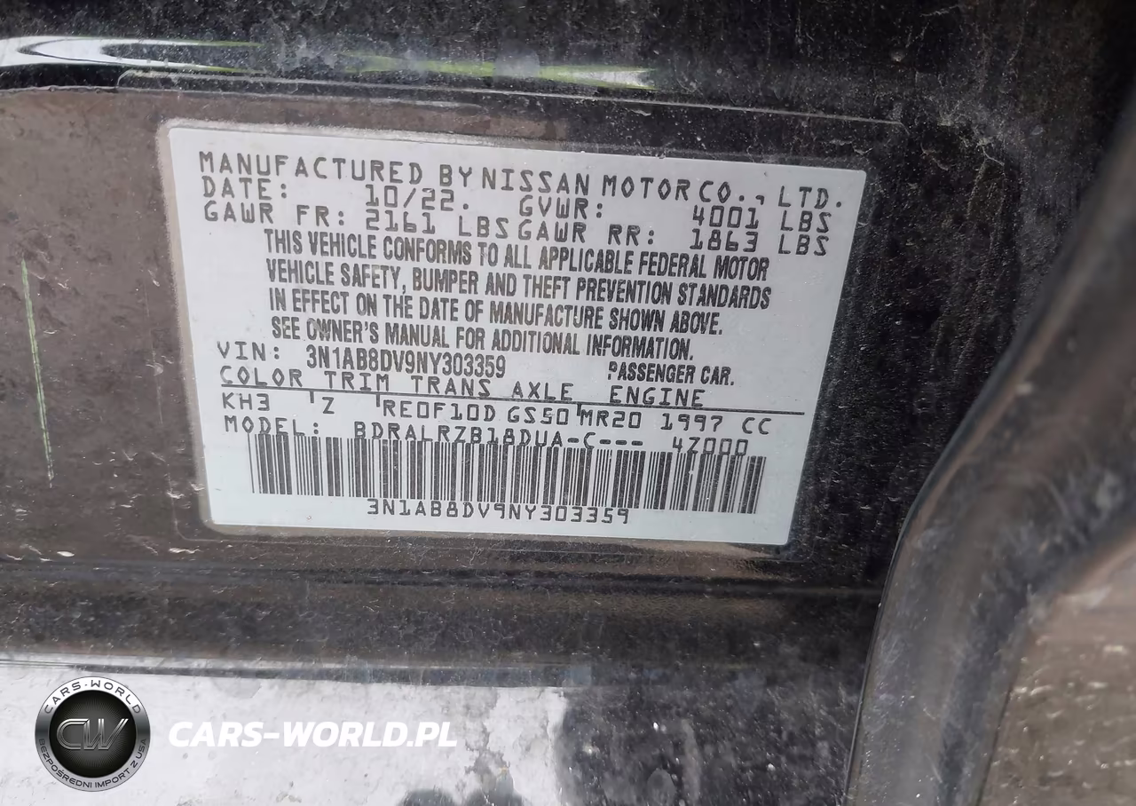 2022 Nissan Sentra Sr Xtronic Cvt VIN:3N1AB8DV9NY303359 - 9
