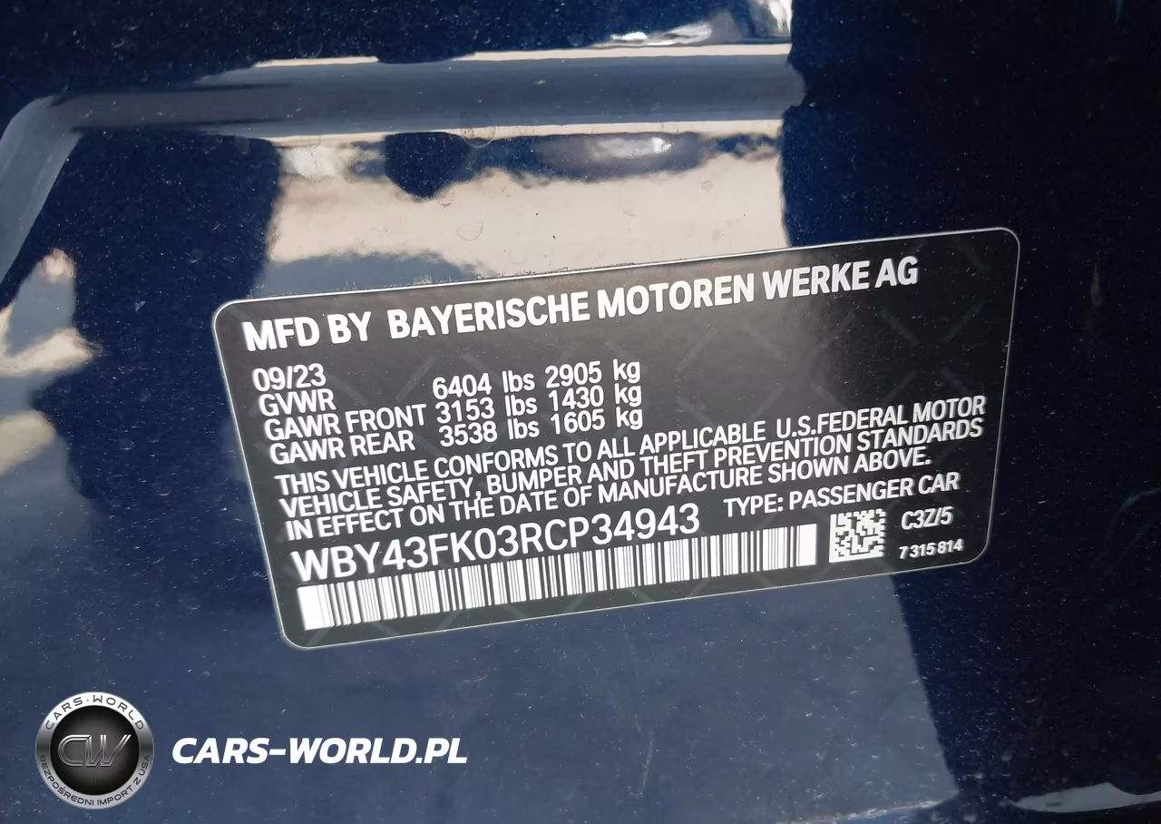 2024 BMW I5 M60 VIN:WBY43FK03RCP34943 - 9