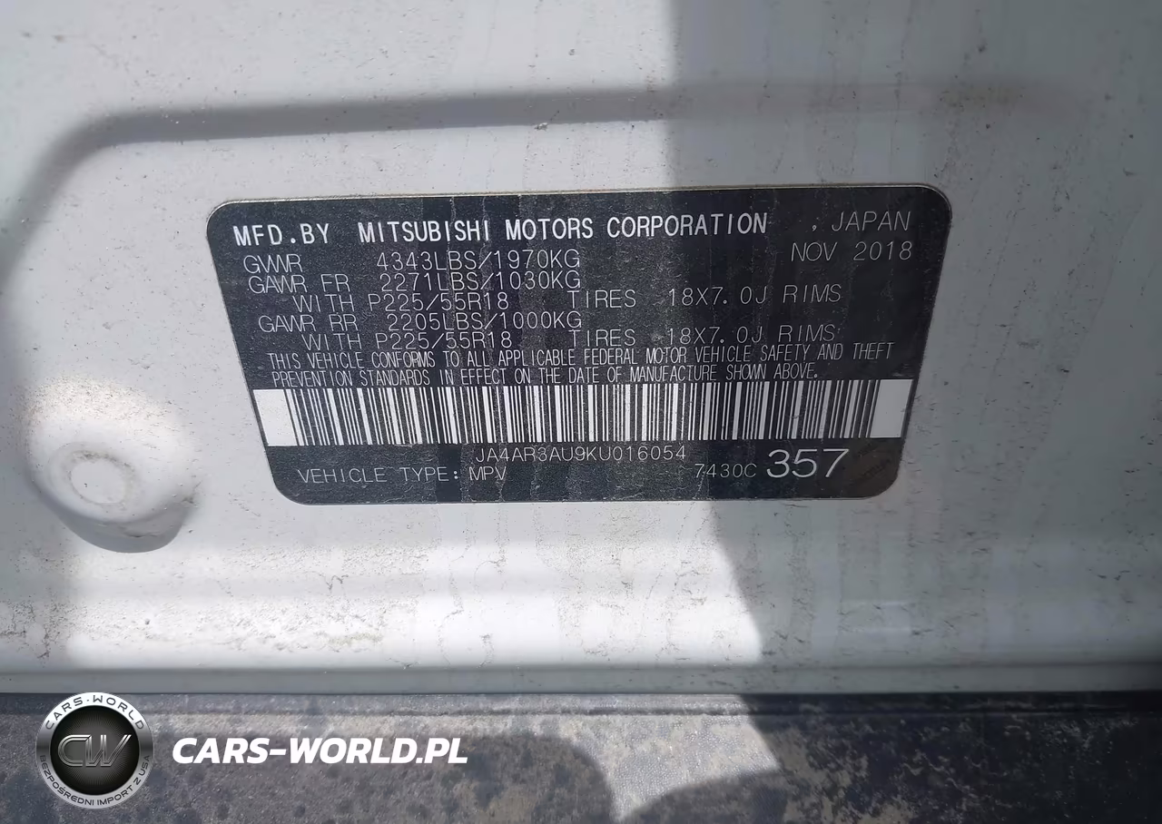 2019 Mitsubishi Outlander Sport 2.0 Le VIN:JA4AR3AU9KU016054 - 9