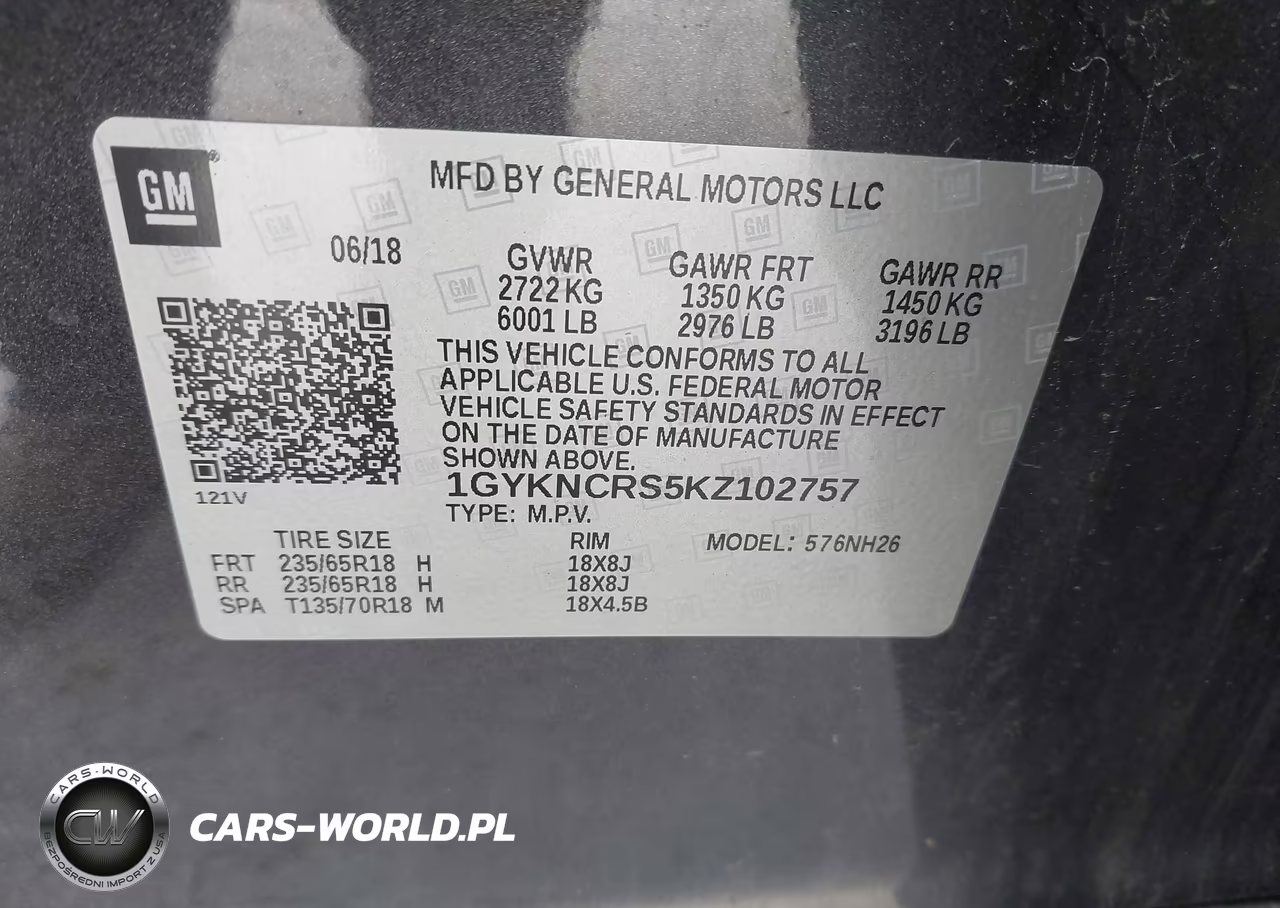 2019 Cadillac Xt5 Luxury VIN:1GYKNCRS5KZ102757 - 9