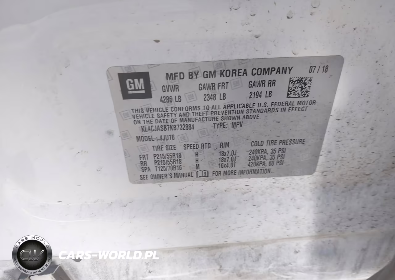 2019 Buick Encore Fwd Preferred VIN:KL4CJASB7KB732884 - 9