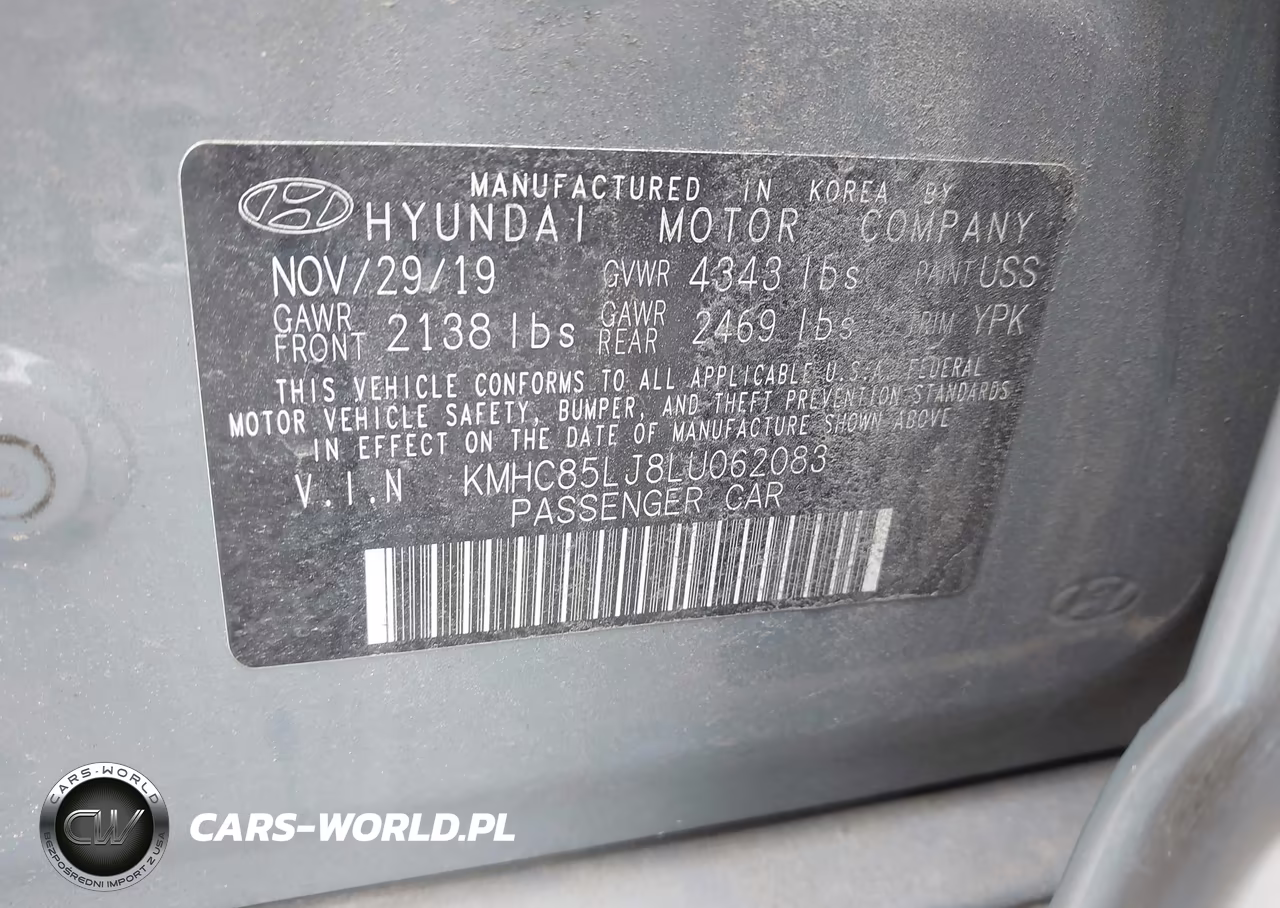 2020 Hyundai Ioniq Electric Limited VIN:KMHC85LJ8LU062083 - 9