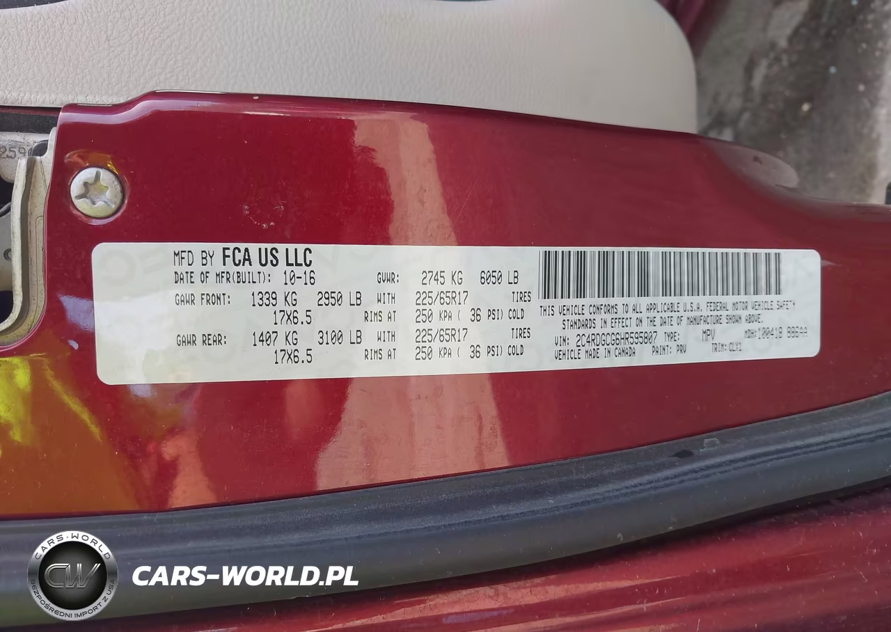 2017 Dodge Grand Caravan Sxt VIN:2C4RDGCG6HR595807 - 9