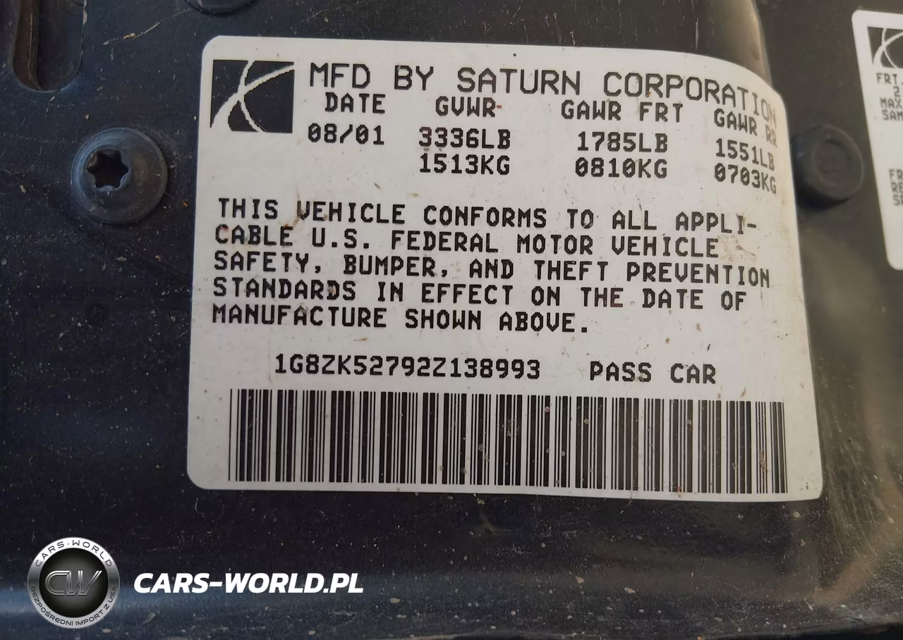 2002 Saturn S-Series Sl2 VIN:1G8ZK52792Z138993 - 9