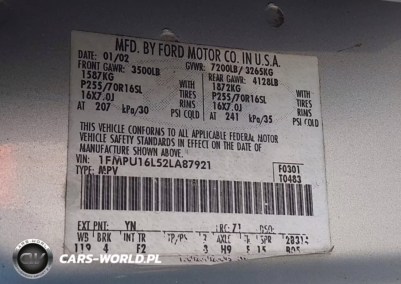 2002 Ford Expedition Xlt VIN:1FMPU16L52LA87921 - 9