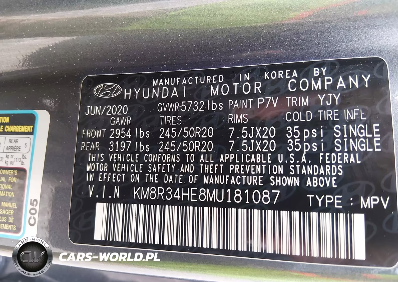 2021 Hyundai Palisade Sel VIN:KM8R34HE8MU181087 - 9