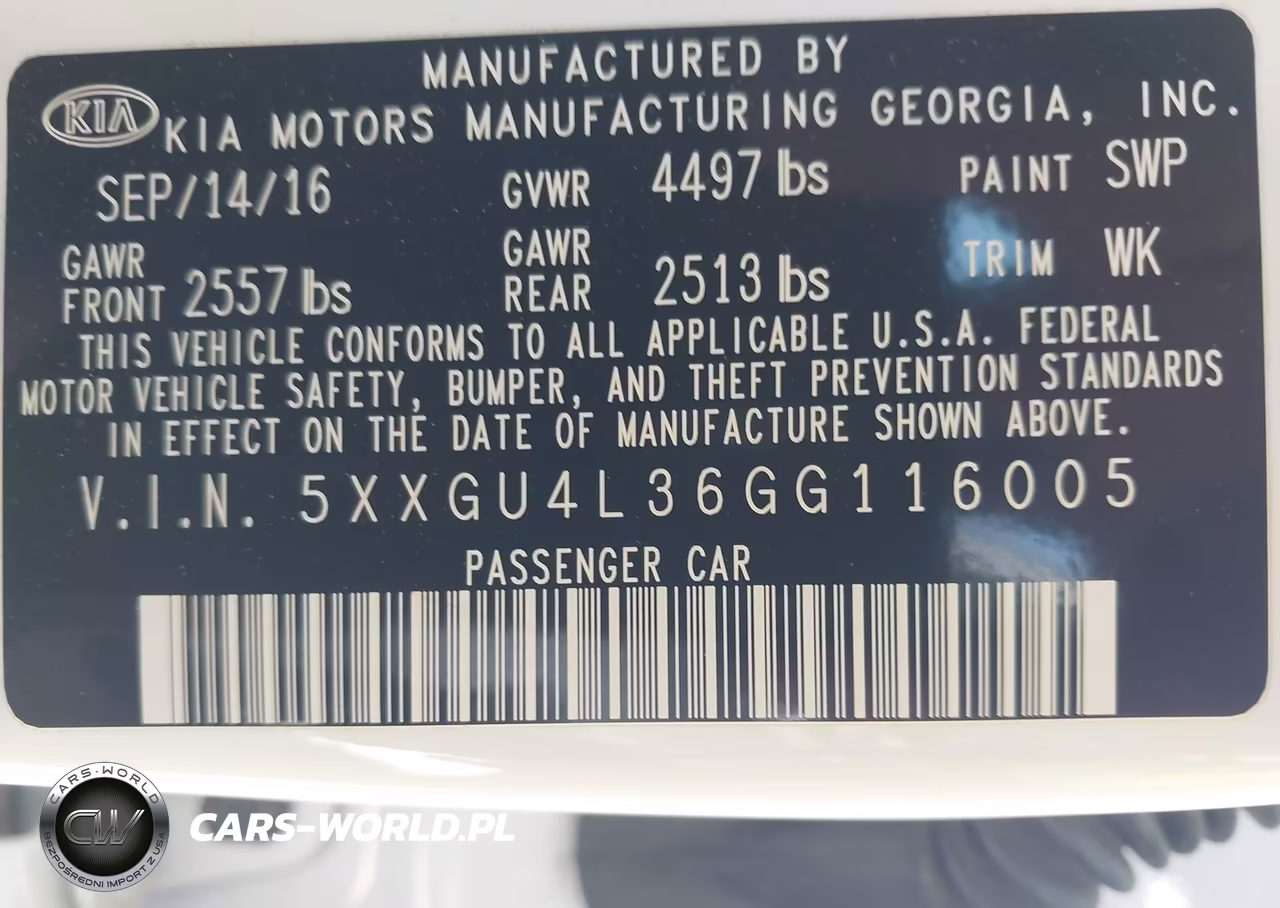 2016 Kia Optima Ex VIN:5XXGU4L36GG116005 - 9
