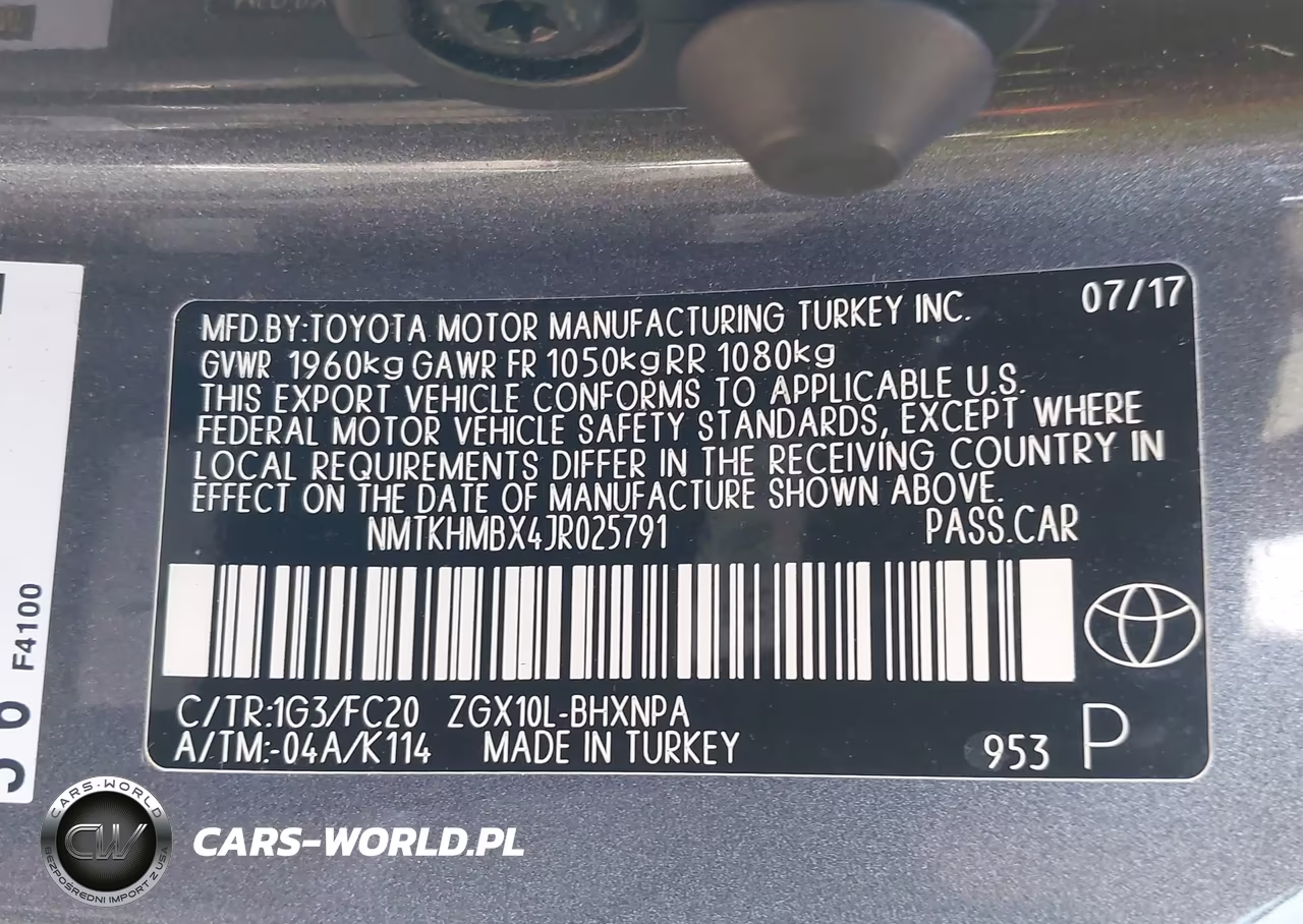 2018 Toyota C-Hr Xle-Xle Premium VIN:NMTKHMBX4JR025791 - 9