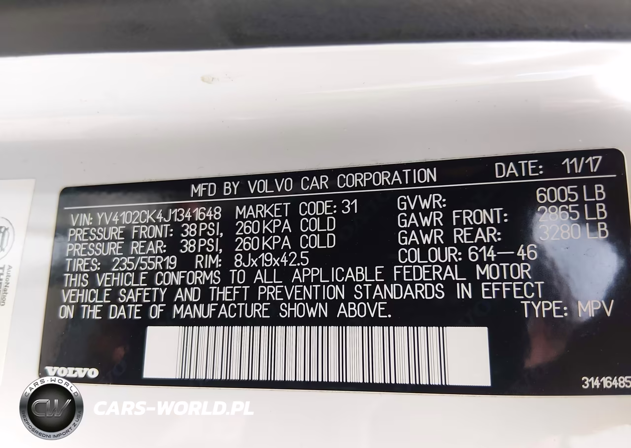 2018 Volvo Xc90 T5 Momentum VIN:YV4102CK4J1341648 - 9