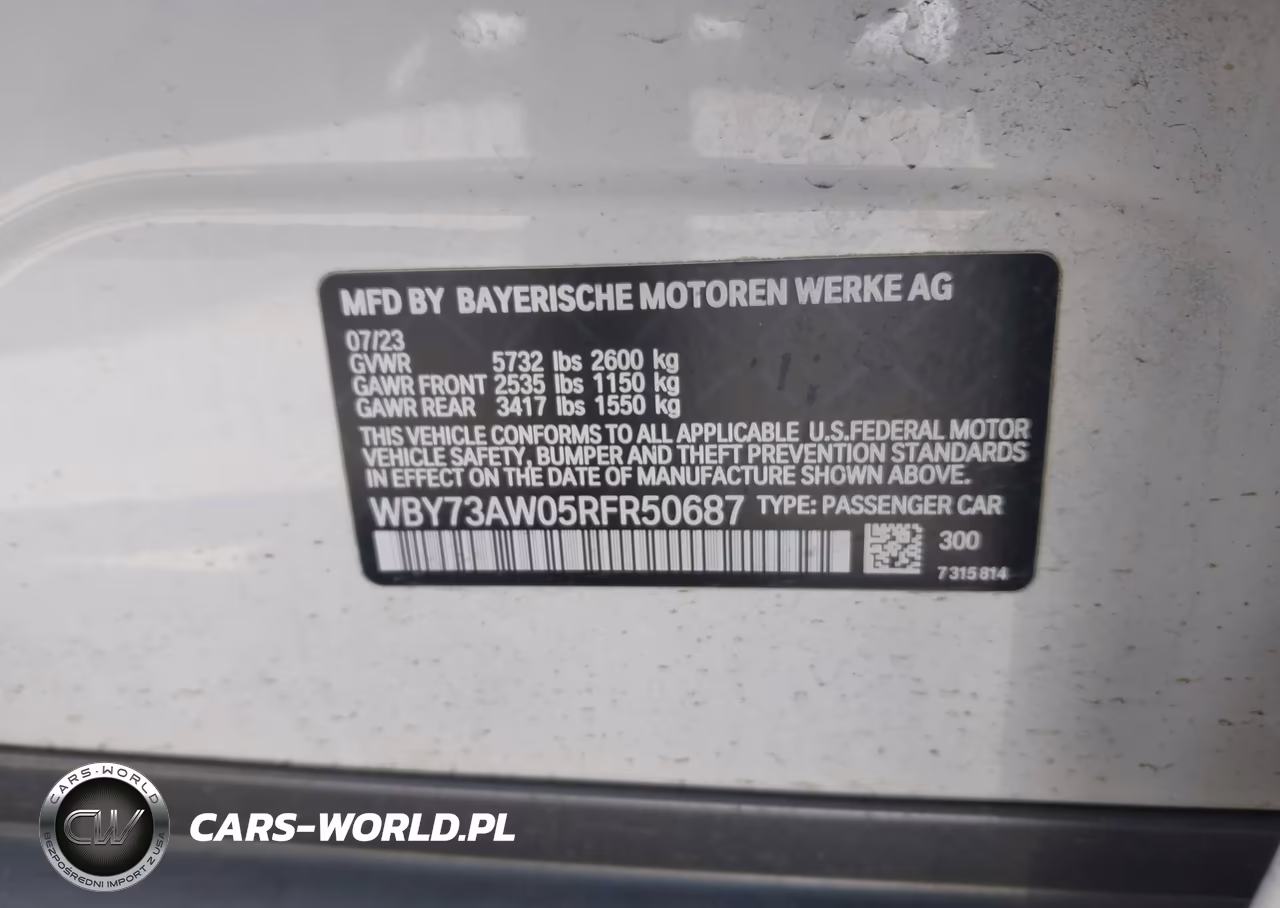 2024 BMW I4 Gran Coupe Edrive40 VIN:WBY73AW05RFR50687 - 9