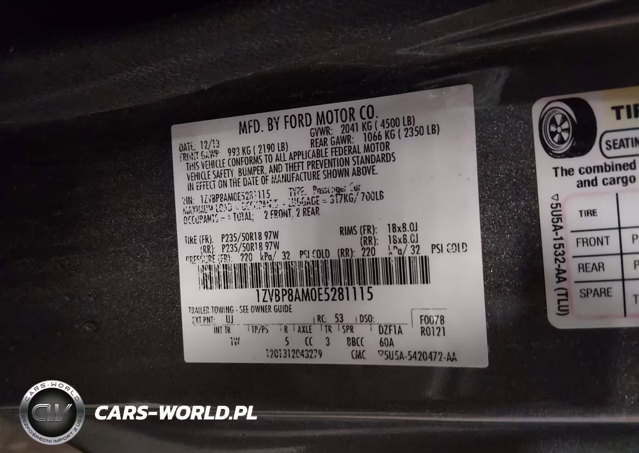 2014 Ford Mustang V6 VIN:1ZVBP8AM0E5281115 - 9