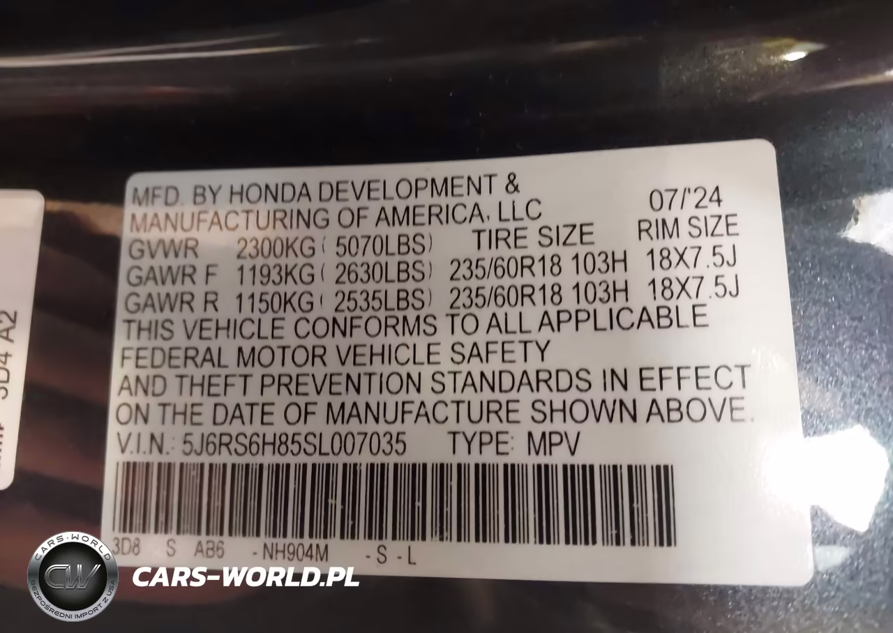 2025 Honda Cr-V Hybrid Sport-L VIN:5J6RS6H85SL007035 - 9
