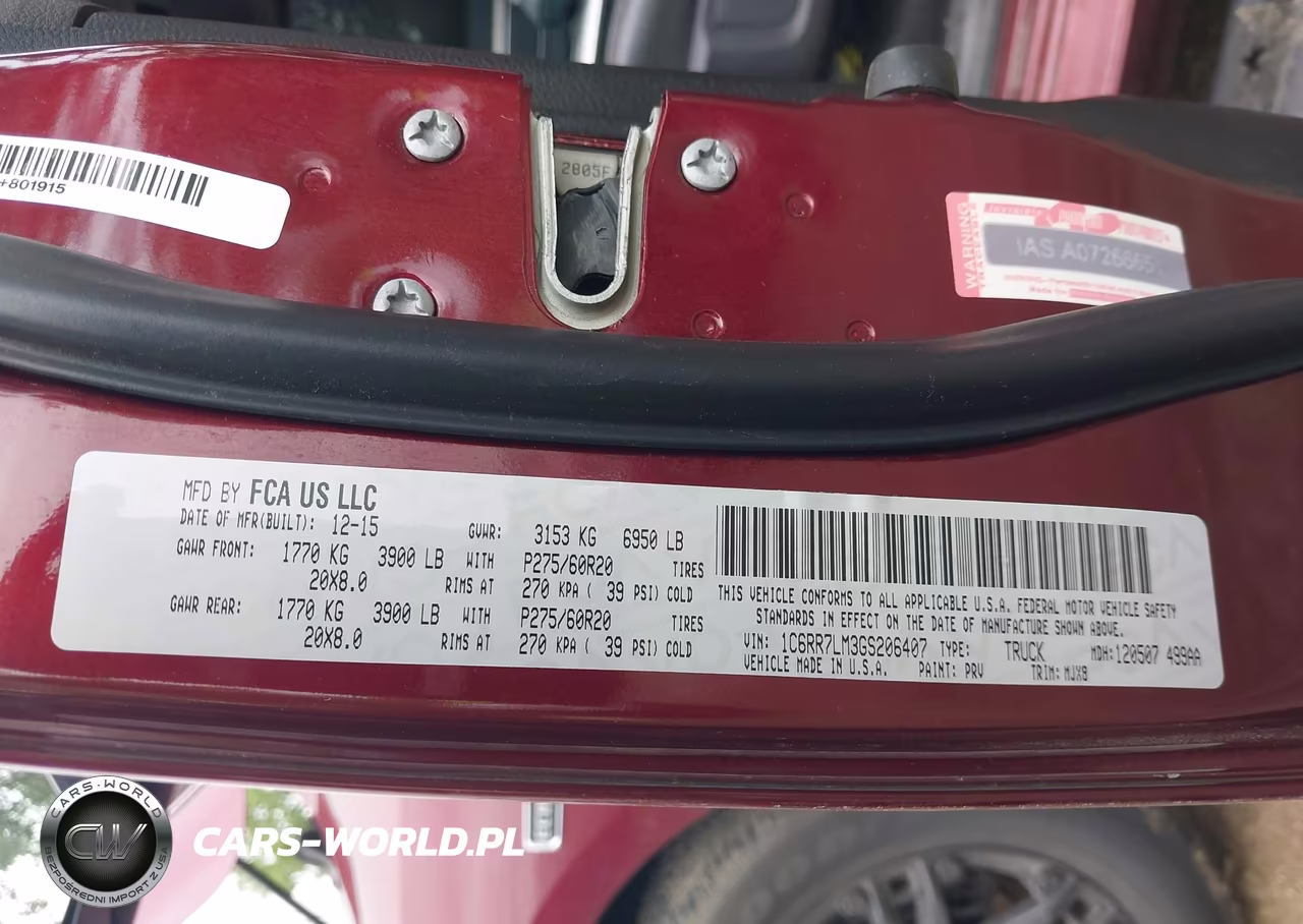 2016 Ram 1500 Big Horn VIN:1C6RR7LM3GS206407 - 9